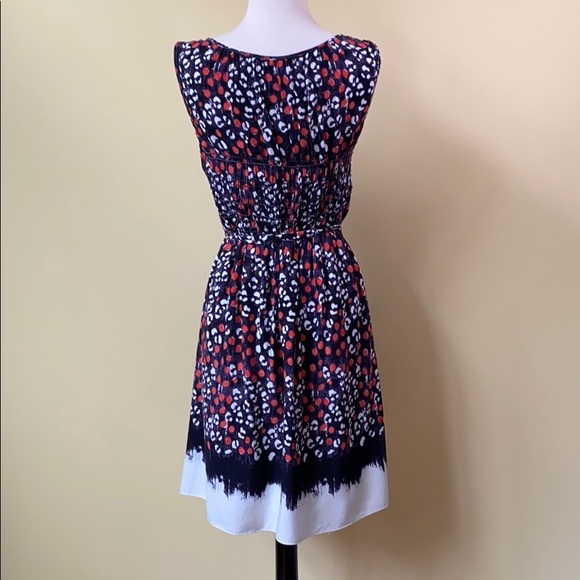 Sophie Max Sleeveless A-Line Purple Pattern Dress - Picture 3 of 8